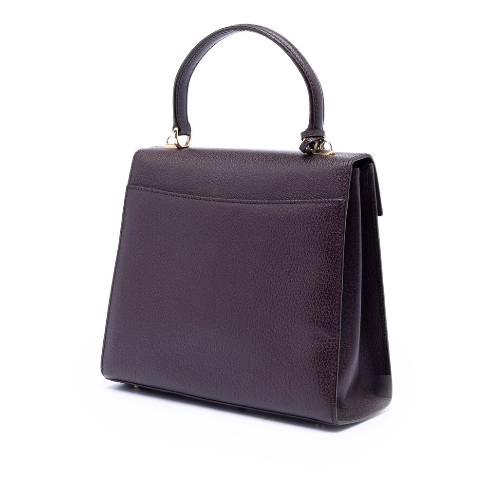 Pre-Loved Gucci Calfskin Lady Lock Satchel - Picture 2 of 7